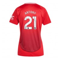 Dámy Fotbalový dres Manchester United Antony #21 2024-25 Domácí Krátký Rukáv